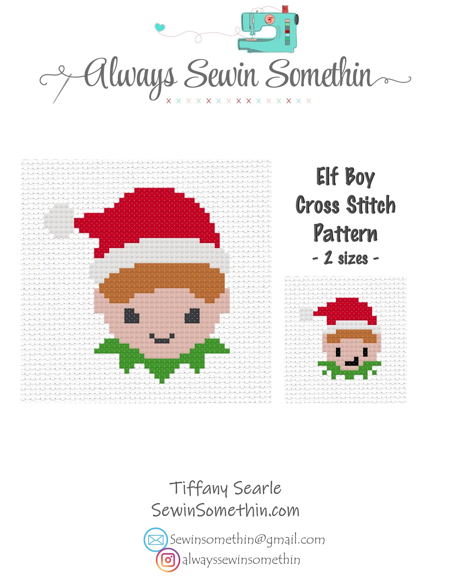 Santa's Elves and Reindeer Set PDF Pattern
