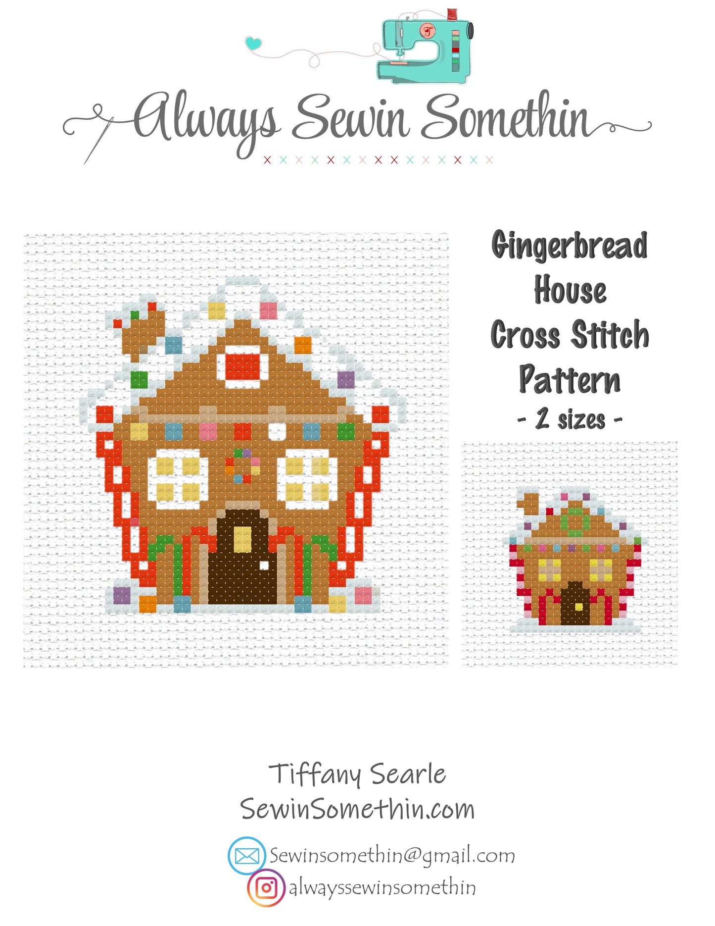 Gingerbread Set PDF Pattern