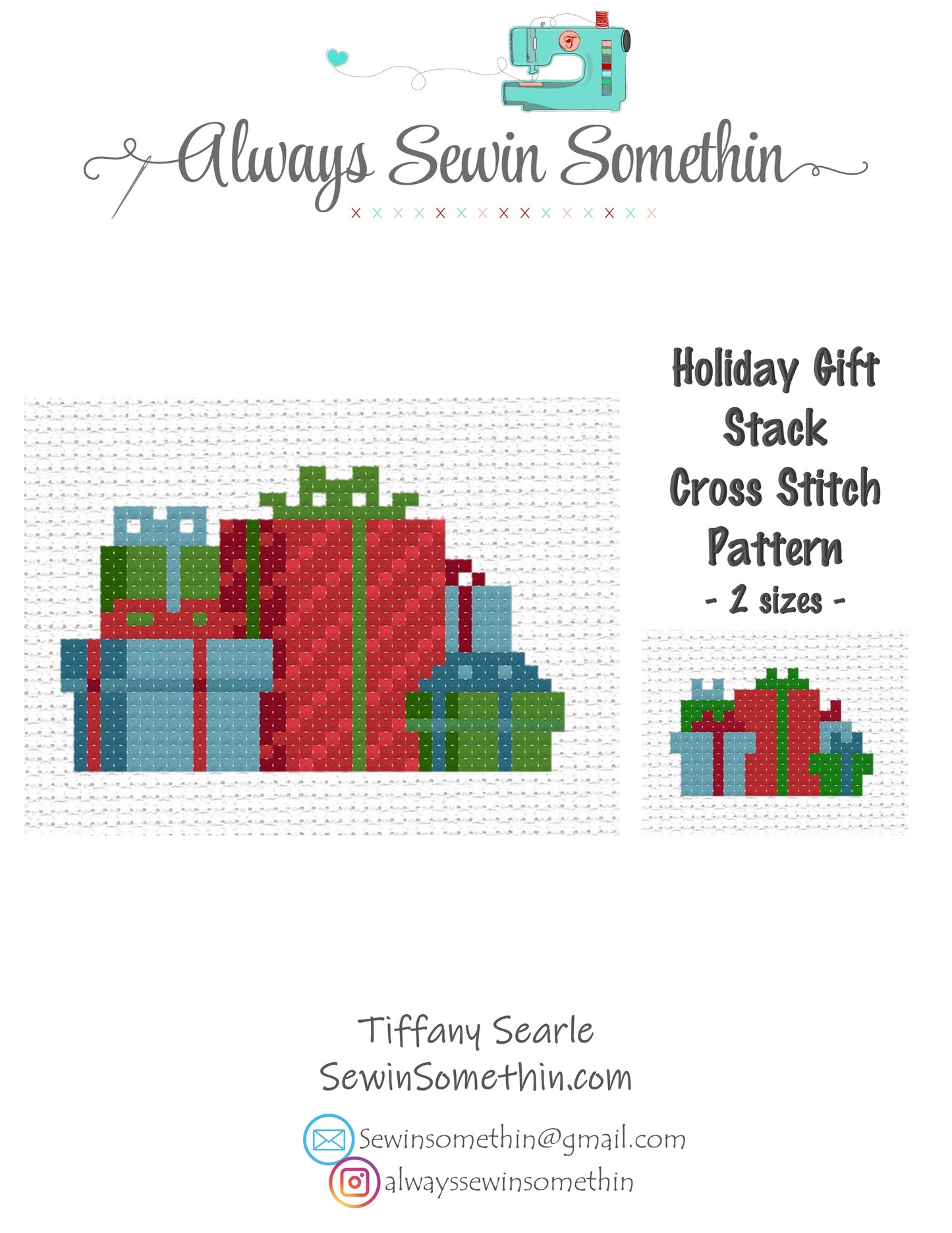 Holiday Gift Box Set PDF Pattern