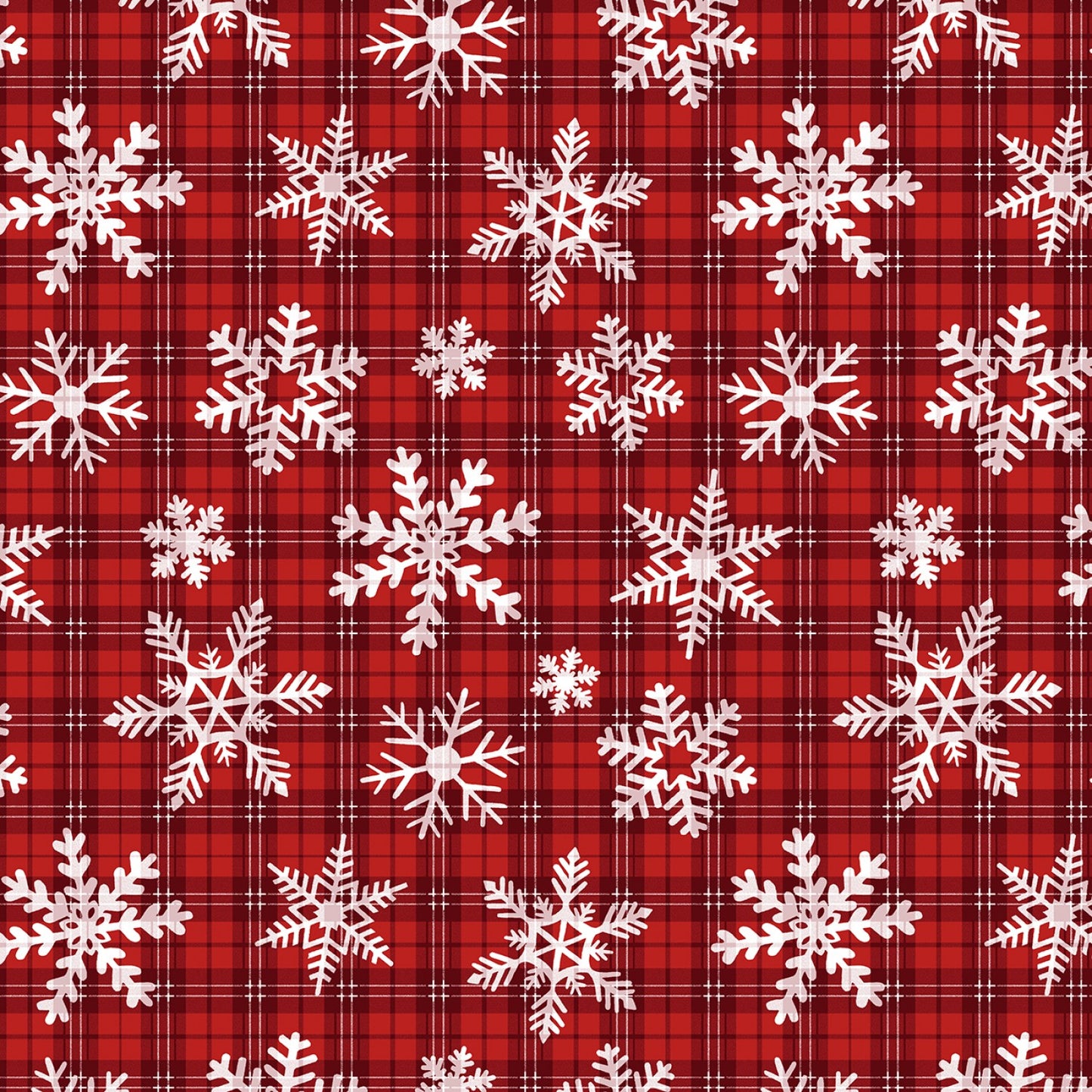 Snowflakes Red Set Charles