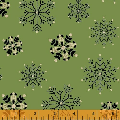 Snowflakes Green Set Charles
