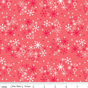 Snowflakes Red Set Charles