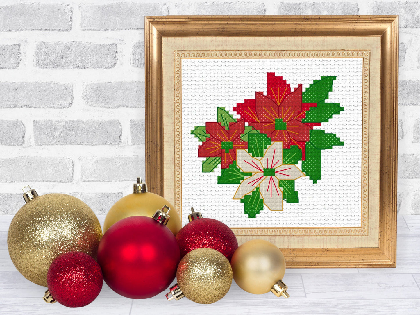 Poinsettias Single PDF Pattern