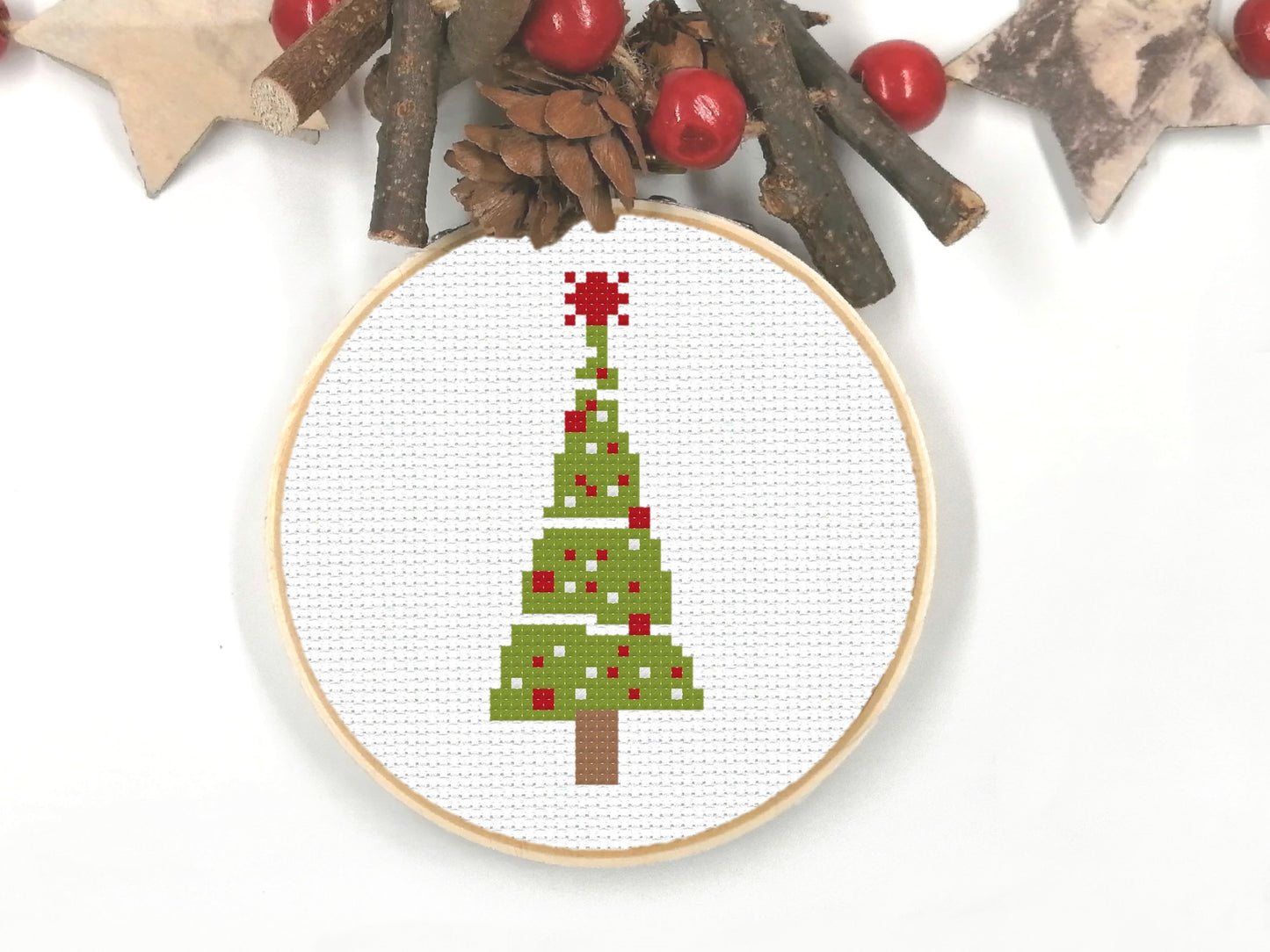 Modern Christmas Trees Set 1 PDF Pattern