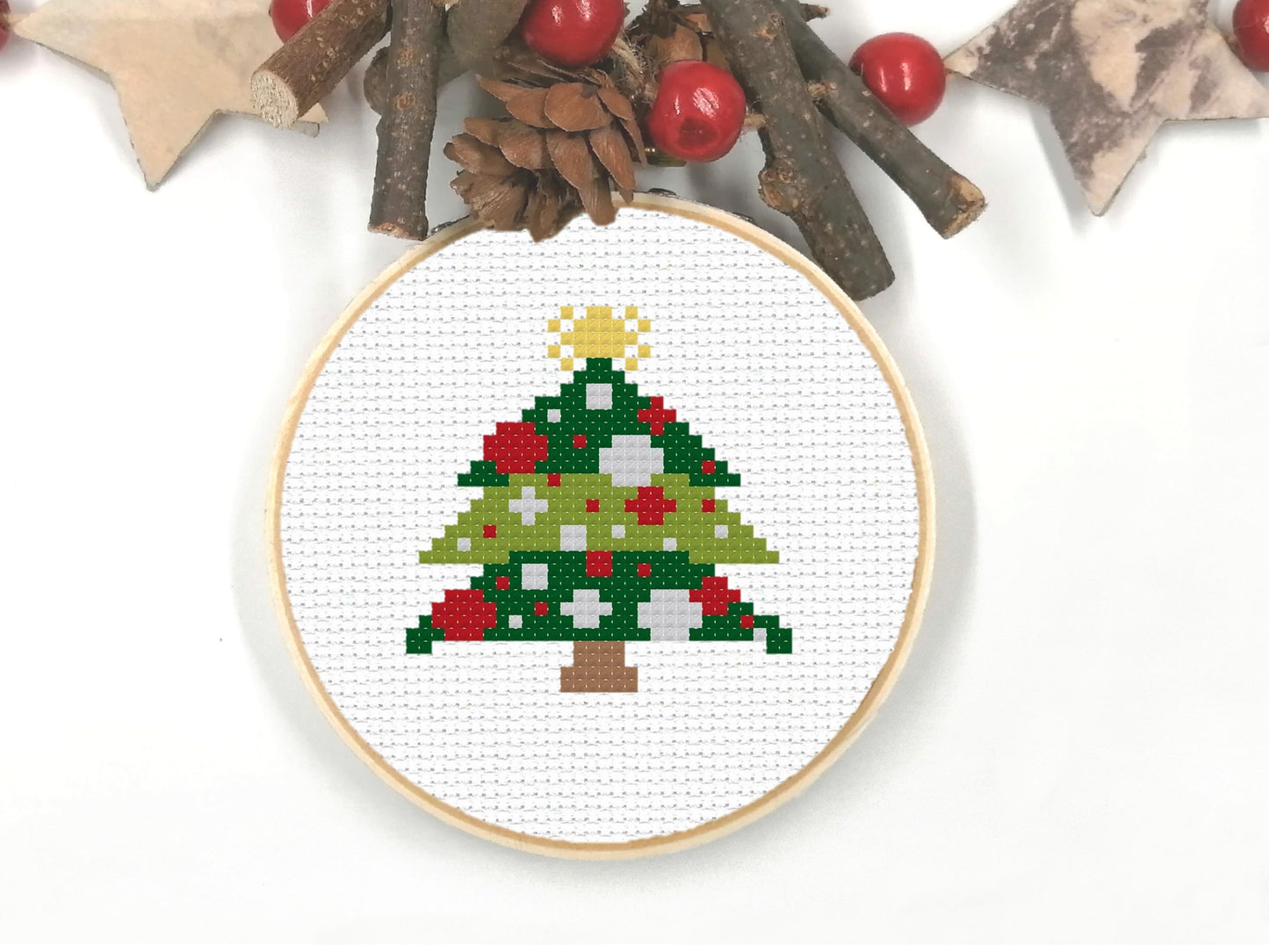 Modern Christmas Trees Set 1 PDF Pattern