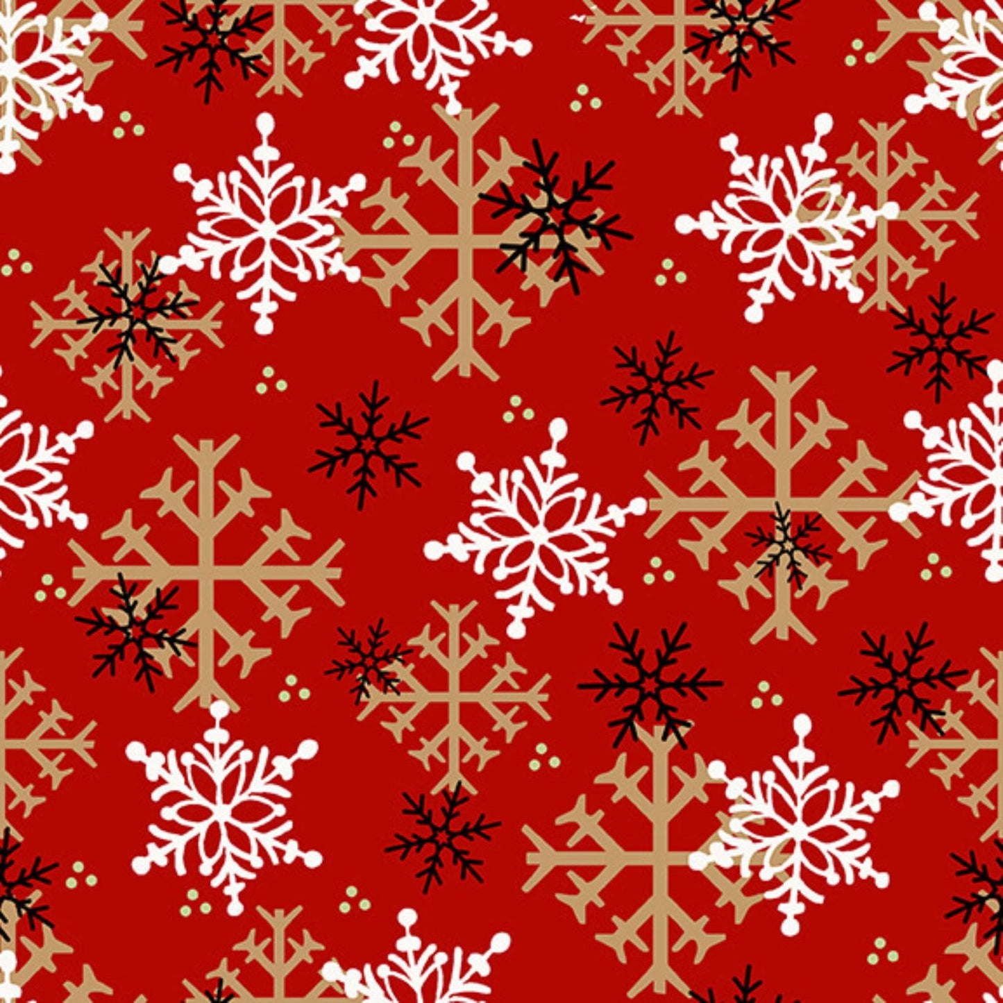 Snowflakes Red Set Charles