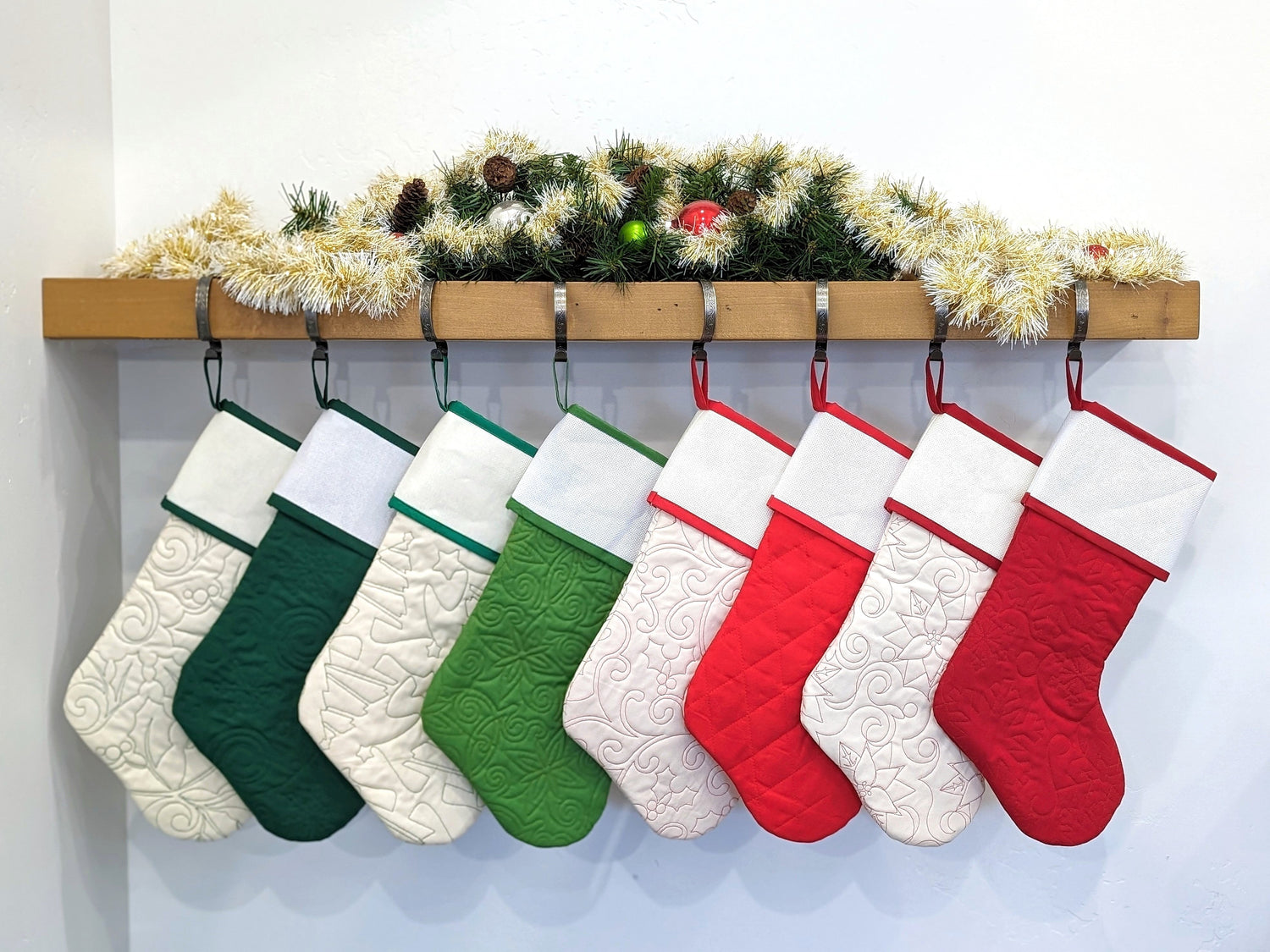 Blank Cross-Stitchable Christmas Stockings - Original Style