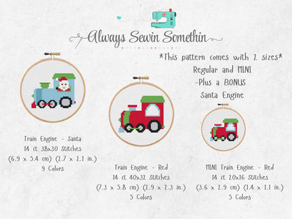 Holiday Train Car Set 2  PDF Pattern