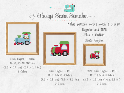 Holiday Train Cars Set  1 PDF Pattern