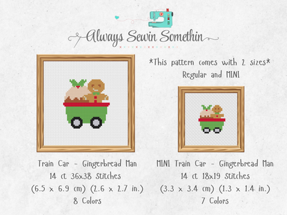Holiday Train Cars Set  1 PDF Pattern
