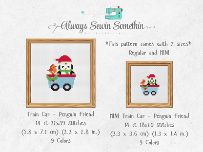 Holiday Train Cars Set  1 PDF Pattern