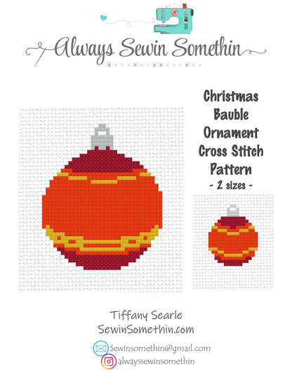Holiday Baubles Set PDF Pattern