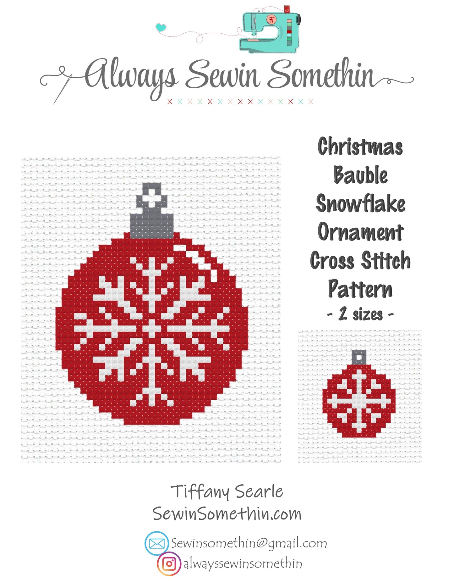 Holiday Baubles Set PDF Pattern