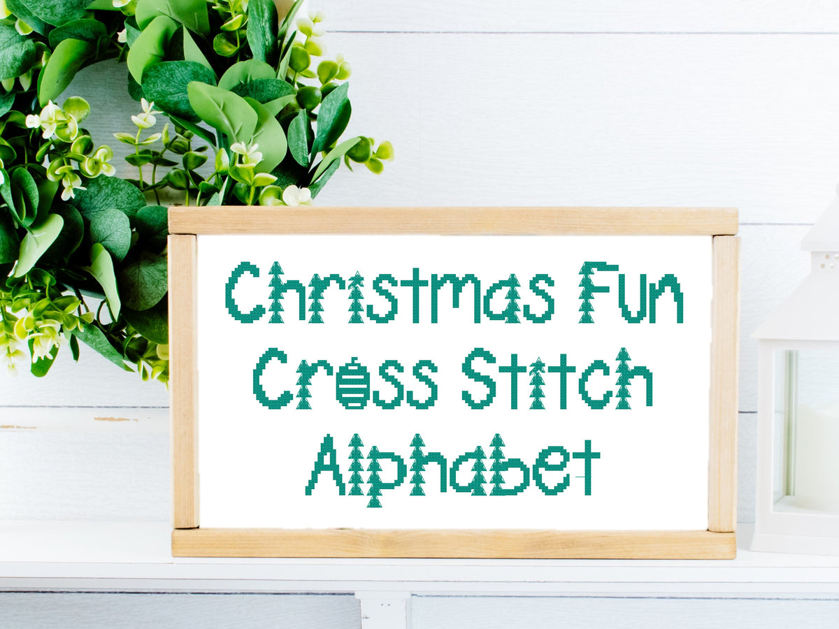Christmas Fun Font PDF Pattern