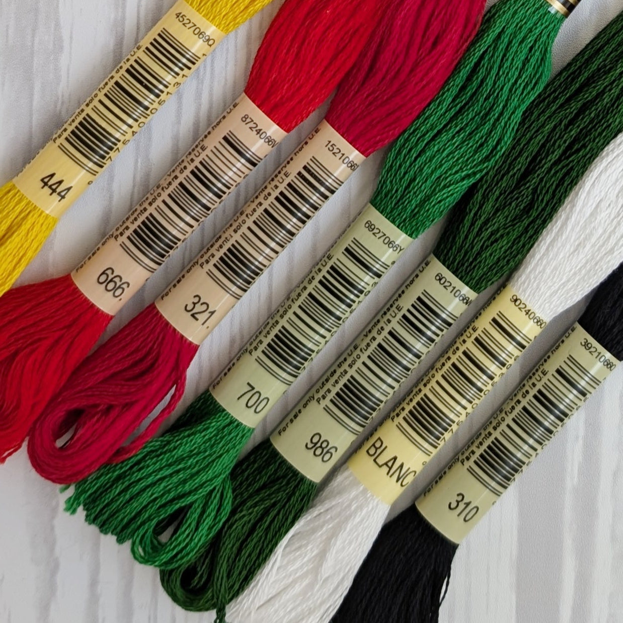 dmc embroidery floss bundle holiday colors