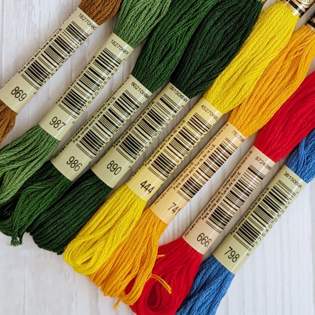 dmc embroidery floss bundle holiday colors