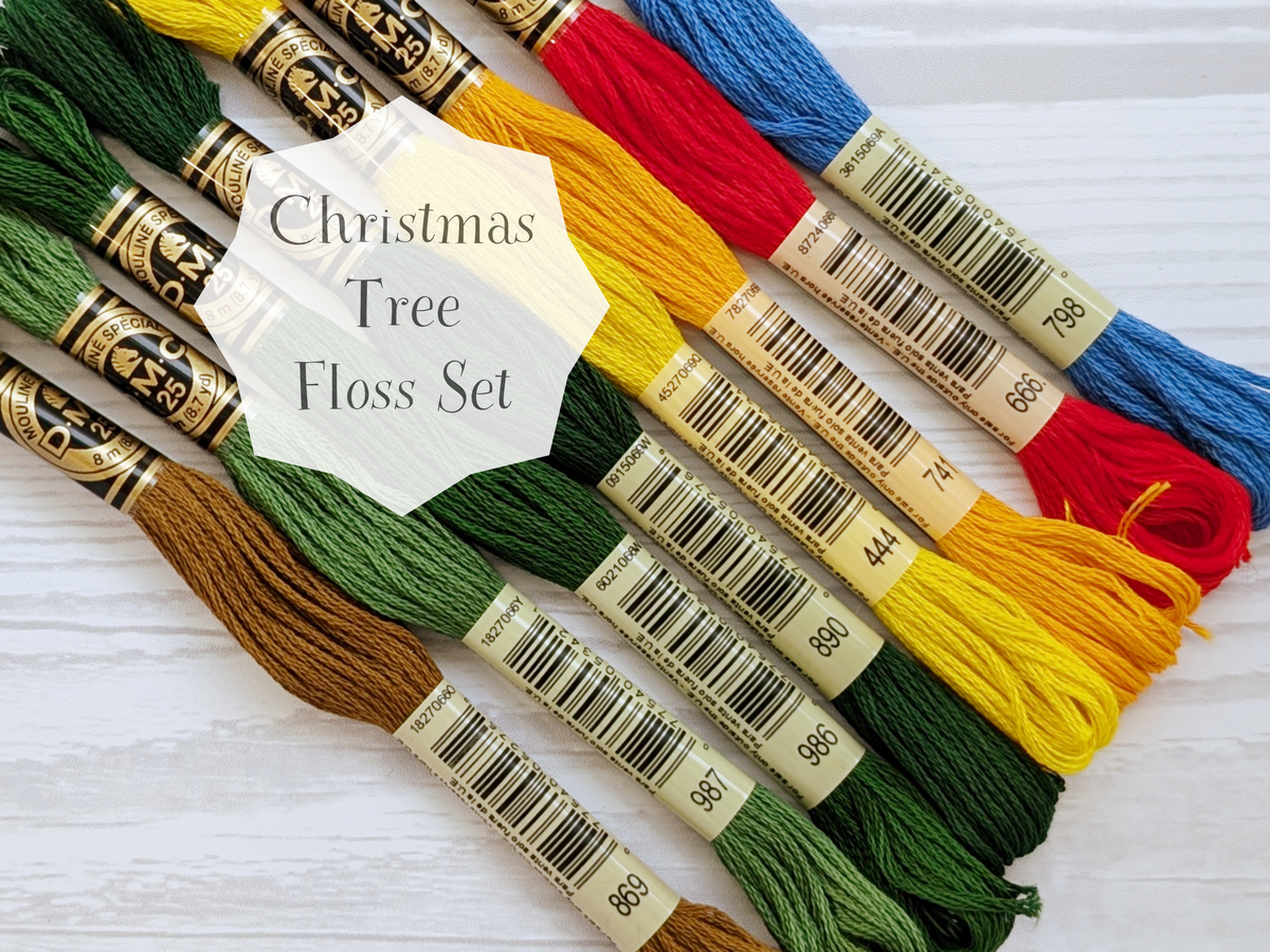 DMC embroidery Floss bundle Christmas colors