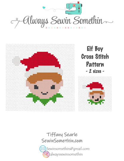 Santa's Elves and Reindeer Set PDF Pattern
