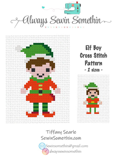 Santa's Elves and Reindeer Set PDF Pattern