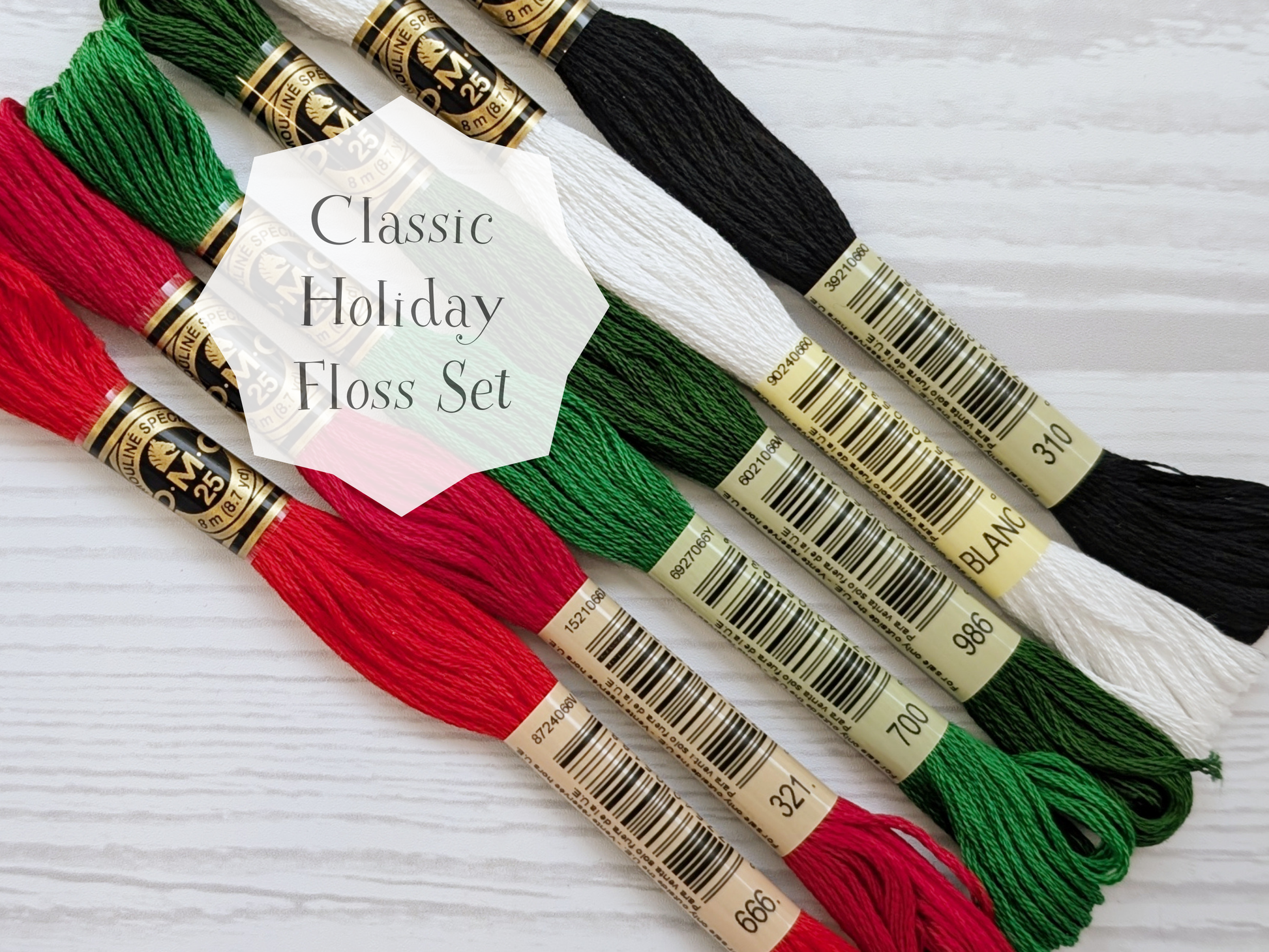 dmc embroidery floss bundle christmas colors
