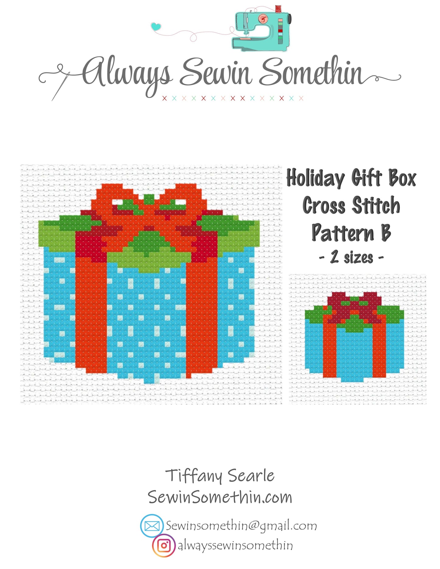 Holiday Gift Box Set PDF Pattern
