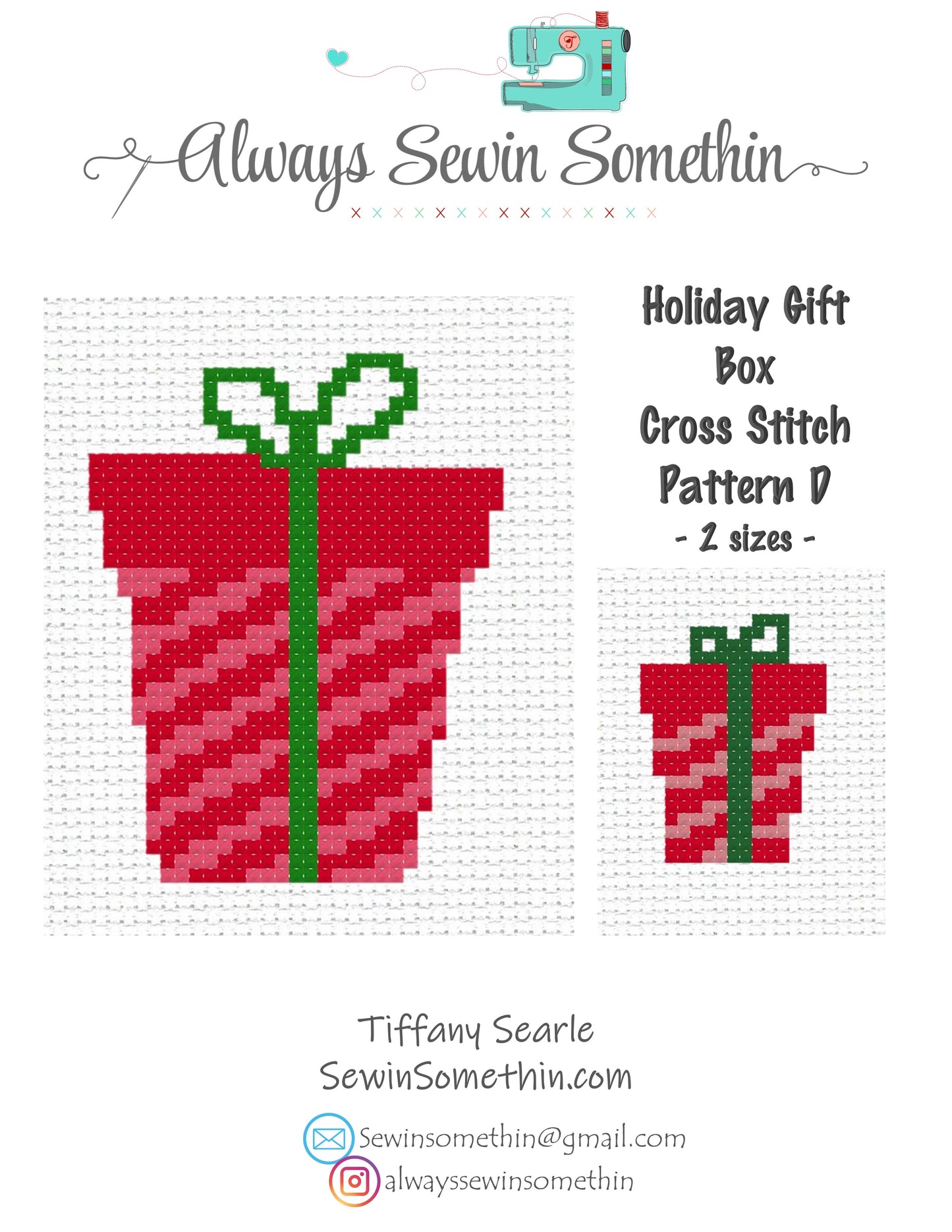 Holiday Gift Box Set PDF Pattern