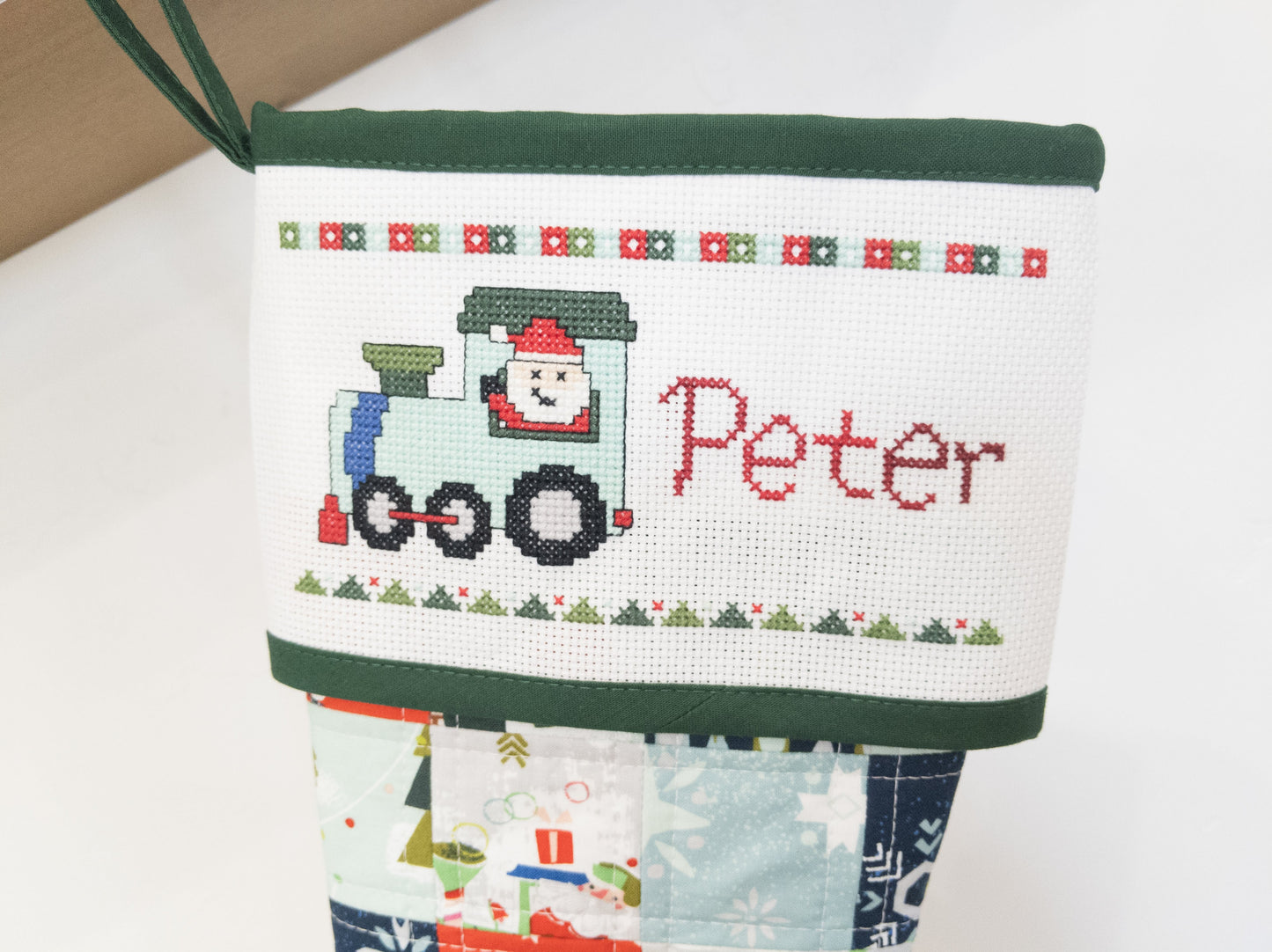 Custom Cross Stitch Pattern for Christmas Stockings from Always Sewin Somethin