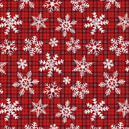 Snowflakes Red Set Charles