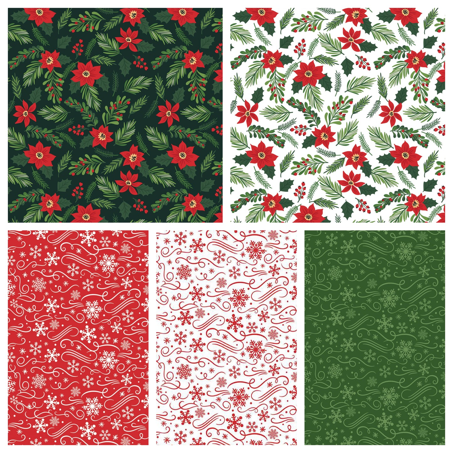 Christmas Stocking with Blank Cross Stitchable Aida Cuff | Quilted and Fully Lined - Magic of Christmas Floral White