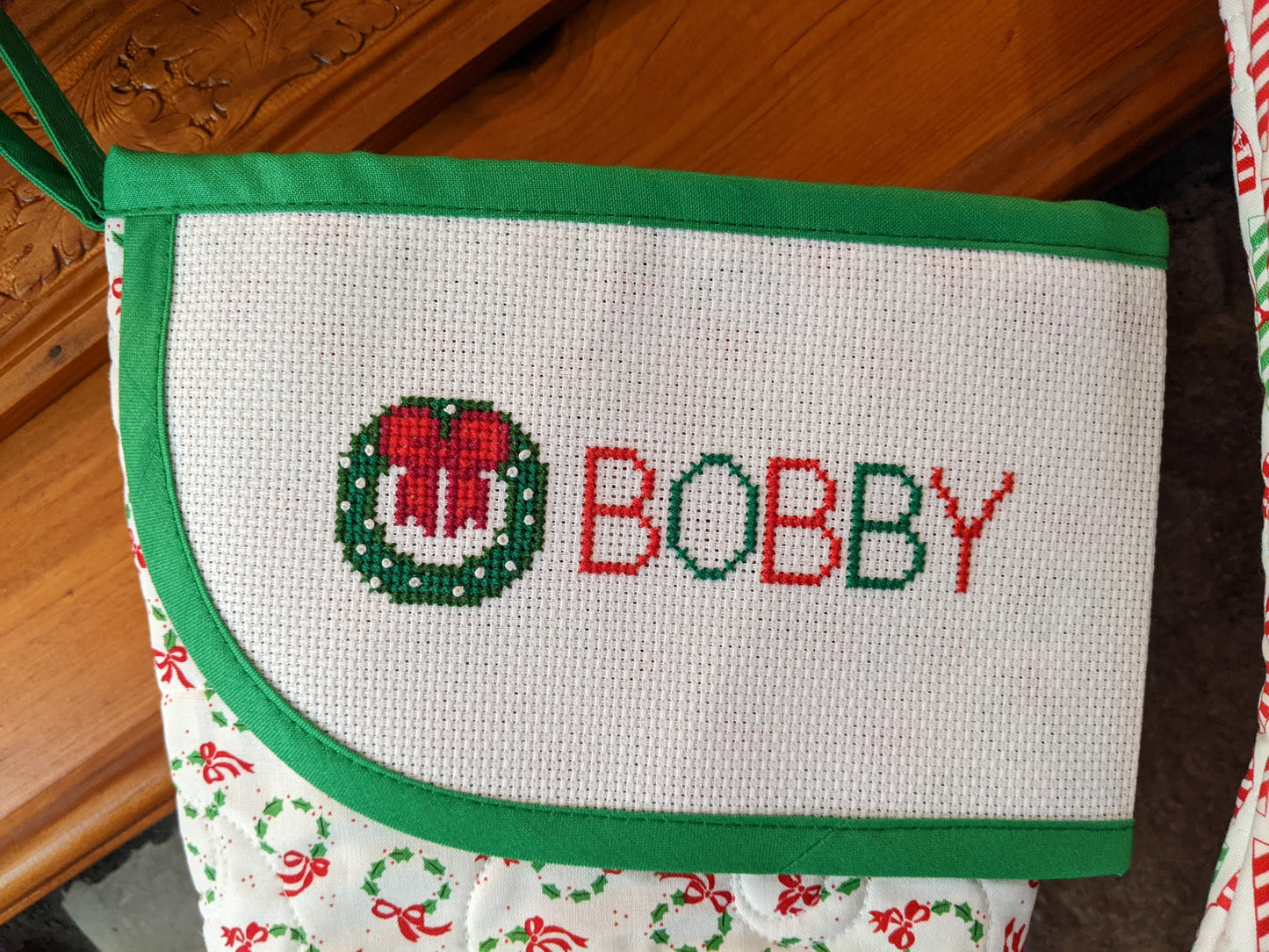 Custom Cross Stitch Pattern for Christmas Stockings from Always Sewin Somethin