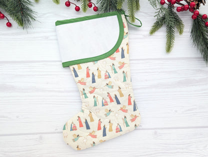 Blank Pastel Holiday Stocking (Charles Style)
