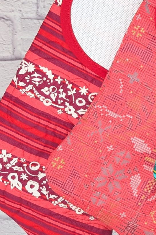Blank Bright Holiday Stocking - Red Stripe (Charles Style)