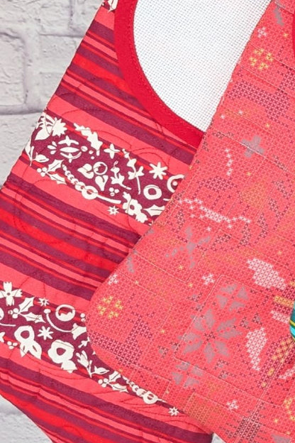 Blank Bright Holiday Stocking - Red Stripe (Charles Style)