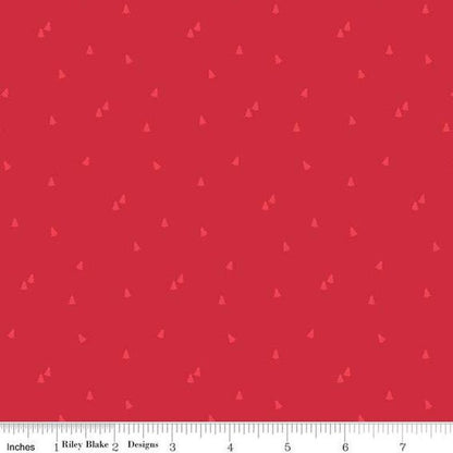 Christmas Stocking with Blank Cross Stitchable Aida Cuff | Quilted and Fully Lined - Seasonal Basics Trees Red