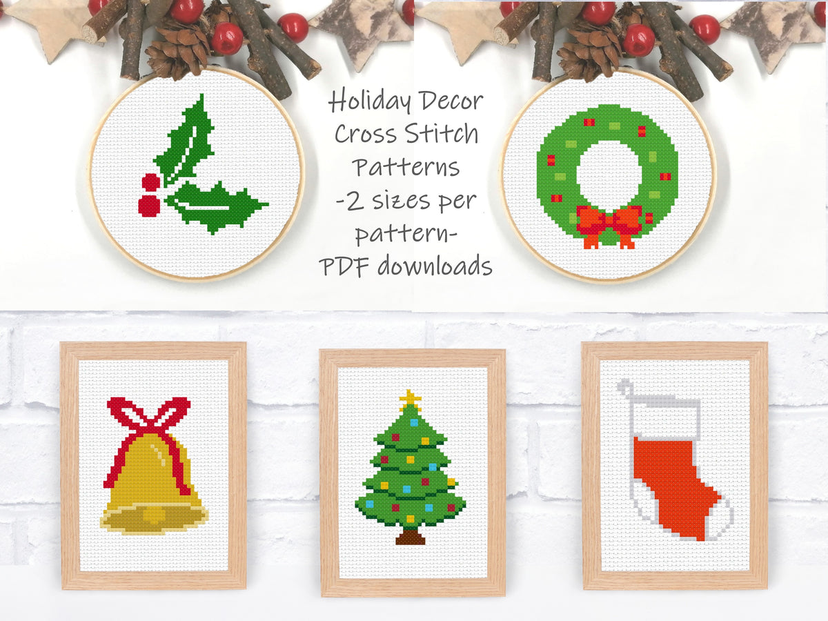 Holiday Decor Set PDF Pattern