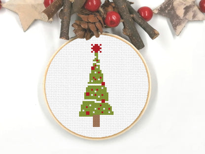Modern Christmas Trees Set 1 PDF Pattern