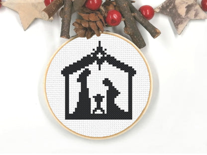 Nativity Silhouette Single PDF Pattern
