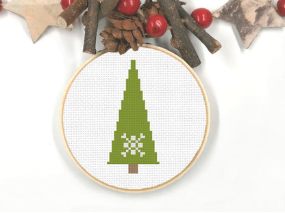 Modern Christmas Trees Set 2 PDF Pattern