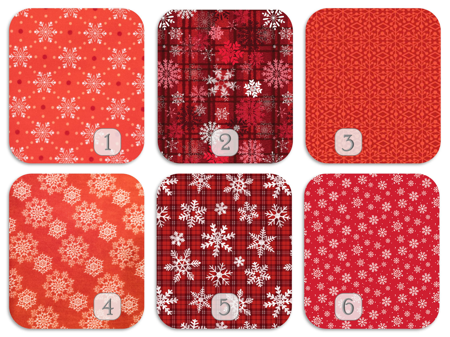 Snowflakes Red Set Original
