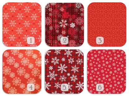 Snowflakes Red Set Original