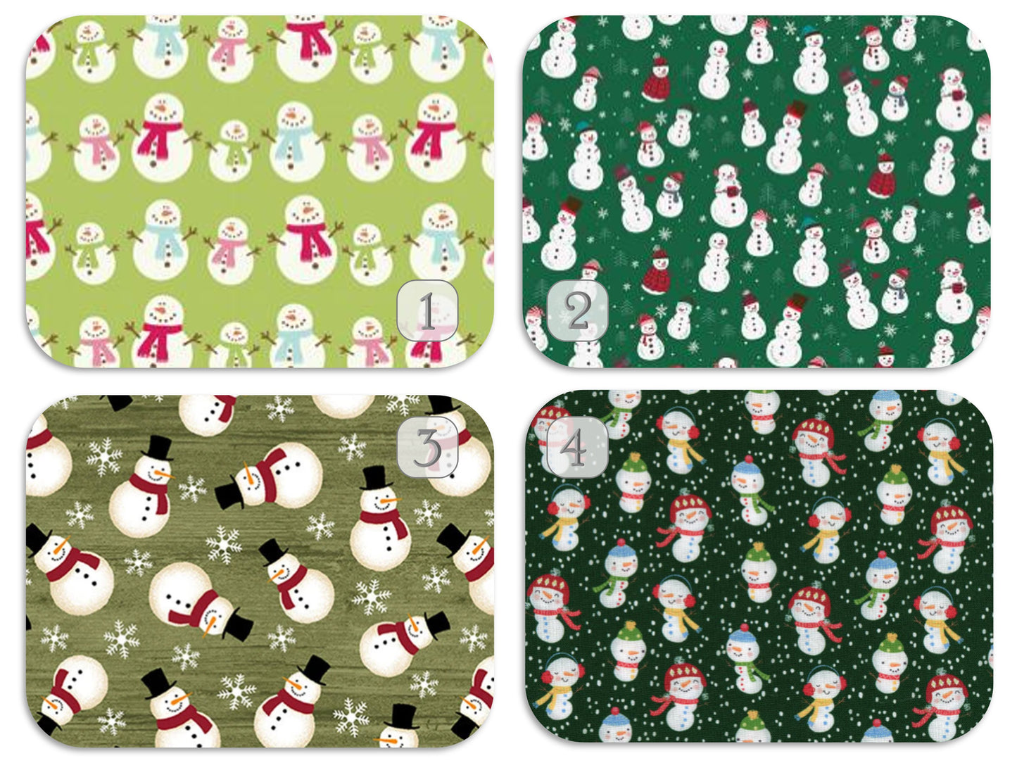 Snowmen Green Set Charles