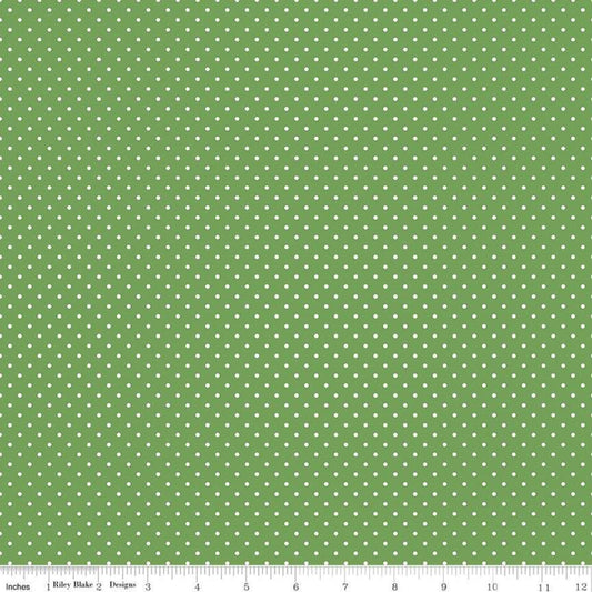 Christmas Stocking with Blank Cross Stitchable Aida Cuff | Quilted and Fully Lined - Swiss Dots Light Green