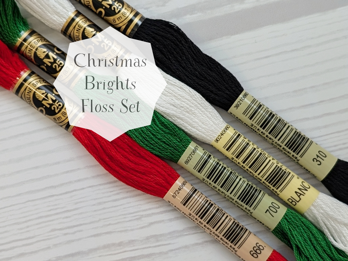 dmc floss set of 4 christmas brights